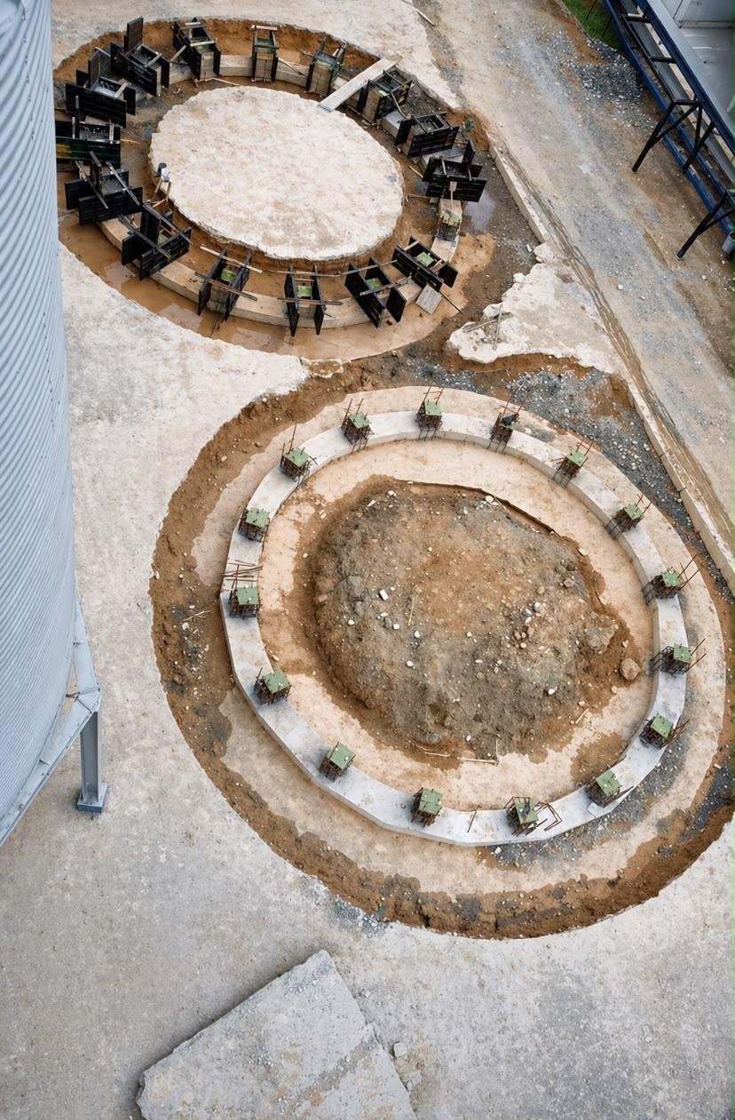 Cimentación Circular de Silos